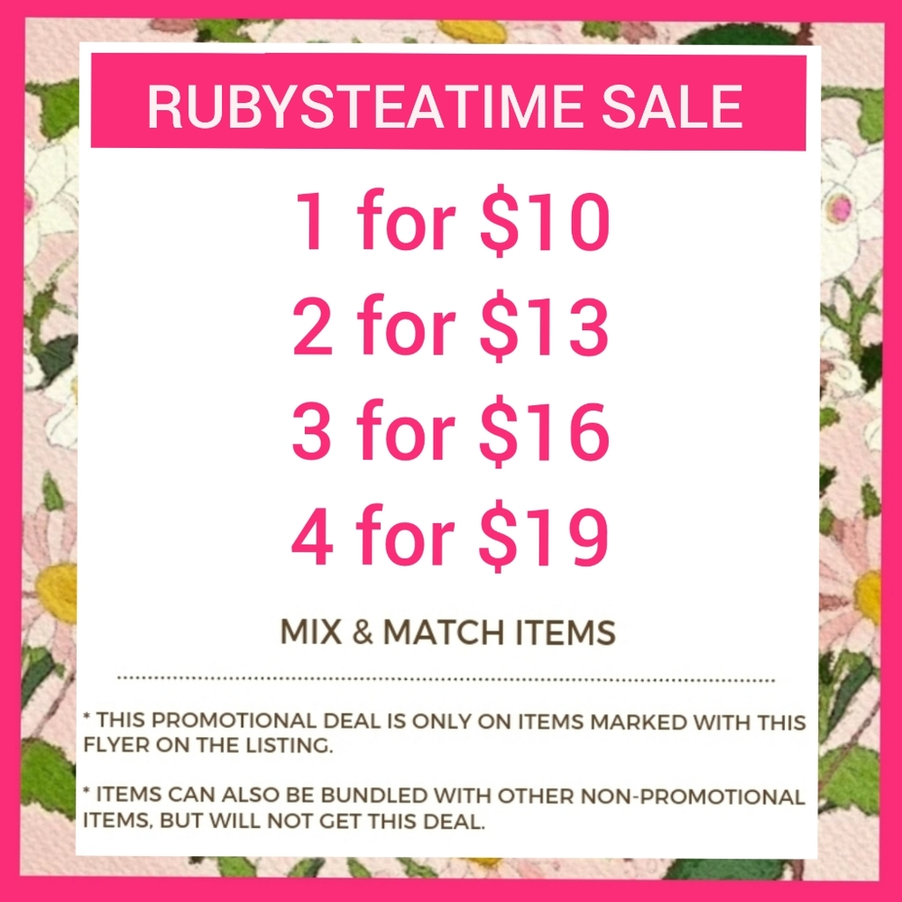 ✨️SALE✨️- Look for items with this flyer for promotional deal 🛍